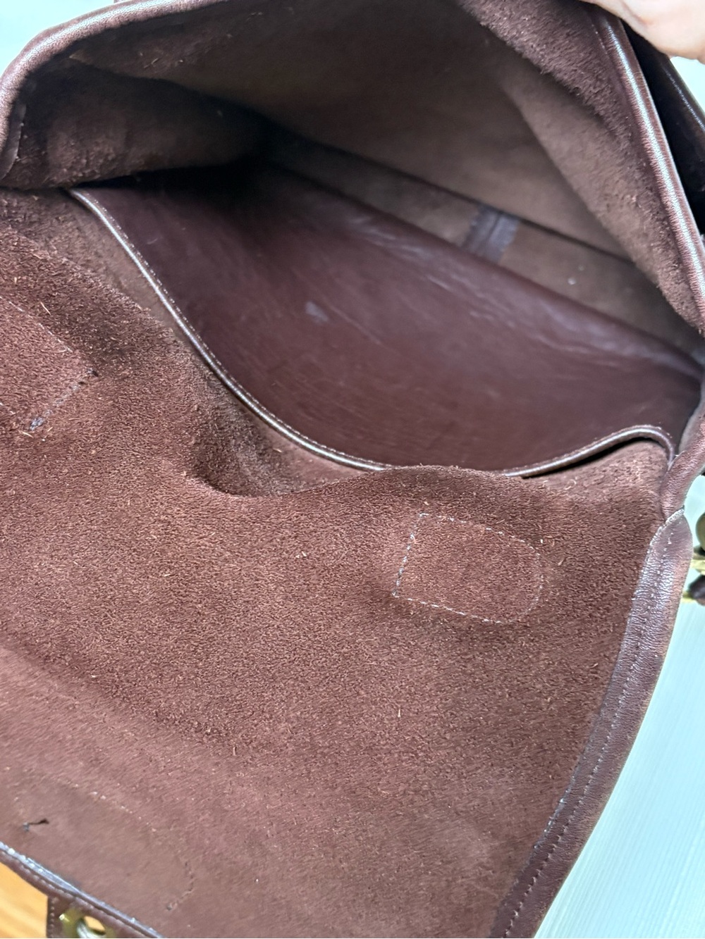 COACH 5130 Vintage 1996 USA Station Bag Mahagony Brown Leather Crossbody Purse - Picture 6 of 16